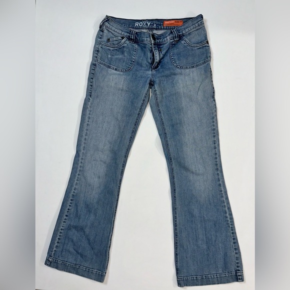 Roxy Y2K Sunset Beach Flare Fit Jeans Sz 9, Low Rise - Picture 1 of 13